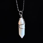 1PC Natural Crystal Mineral Ornament Amethyst Crystal Point Pendant