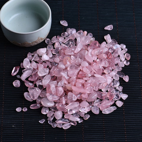 50g natural rose quartz white crystal