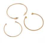 Fashion Simple Gold SV Plated Cuff Bracelets