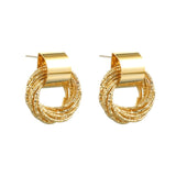 Retro Metallic Earrings For Women