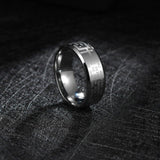 Men's Ring Stainless Steel  Black Color Jesus Cross Ring